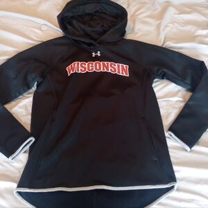 NWT Under Armour Storm Water Resistant Hoodie Wisconsin Badgers College NCAA New